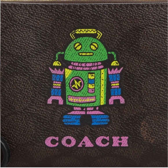 NEW Coach Robot Zip Wrist Wallet - Picture 2 of 3